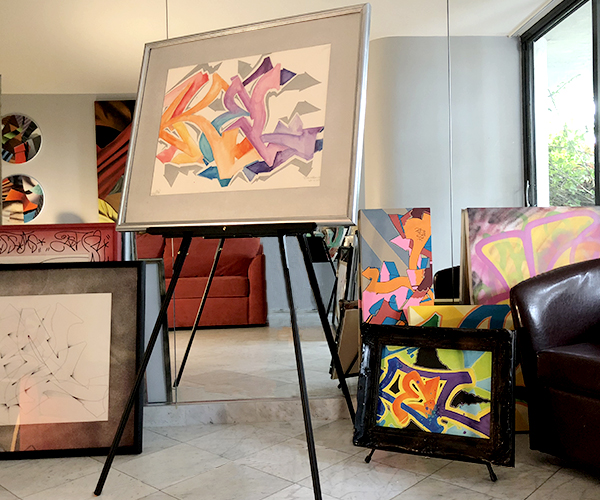 Kel1st and Ilona Sochynsky display, Salon Miami 2018