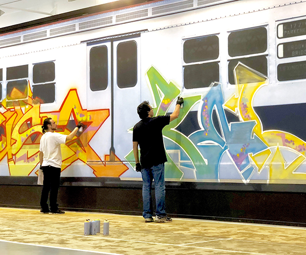 Kel1st and Suso33 in action, Train-Legacy-Project, Madrid 2018